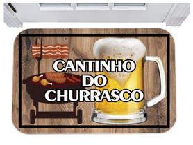 Capacho do churrasco cerveja festa tapete pra porta 40x60
