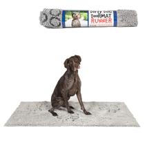 Capacho Dog Gone Smart Dirty Dog superabsorvente prateado cinza