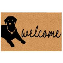 Capacho Dog Welcome Fibra Natural 40X60 Coisasecoisinhas