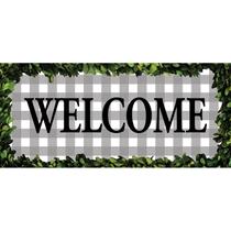 Capacho Evergreen Sassafras Boxwood Plaid 56x25cm interno/externo