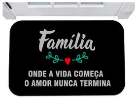 Capacho família onde a vida começa o amor nunca termina