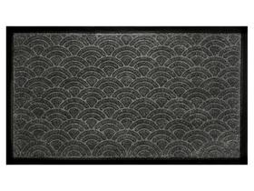 Capacho Fenice Texturas Escamas Grafite Dark Grey 70X40Cm - Uzoo