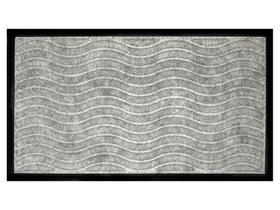 Capacho Fenice Texturas Ondas cinza Grey 70X40Cm - Uzoo