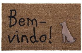 Capacho Fibra de Coco 45x75cm Arley Com Aplique Bloodhound Corttex