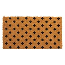 Capacho Fibra de Coco Estampado 25 Bege-Preto 0,33X0,60M Capacho Fibra de Coco Estampado 25 Bege-Preto 0,33X0,60M