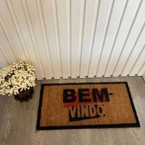 Capacho Fibra De Coco Estampado Antiderrapante 30x60cm - Corttex Capacho Fibra De Coco Estampado Antiderrapante 30x60cm - Corttex