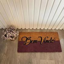 Capacho Fibra De Coco Estampado Antiderrapante 30x60cm - Corttex