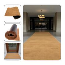 Capacho Fibra De Coco Natural Liso Base Emborrachado 1X6m