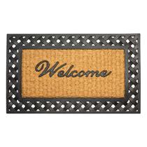 Capacho Fibra de Coco Prime 21 Bege-Preto 0,45X0,75M