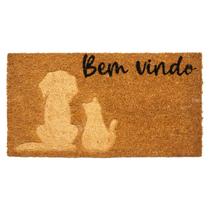 Capacho Fibra de Coco Ruby 21 Bege-Preto 0,33X0,60M