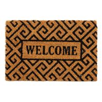 Capacho Fibra de Coco Sergipe 03 Bege-Preto 0,30X0,45M