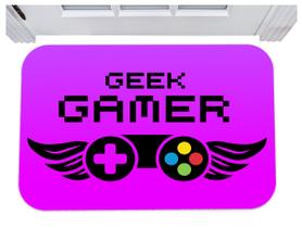 Capacho geek gamer video game nerd tapete para porta 40x60 - Super Presentez