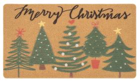 Capacho Hinyboeh Winter-Christmat Welcome-Pine-Trees 43x75cm