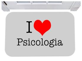 Capacho i love psicologia tapete para porta 40x60