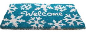 Capacho Imports Décor de Fibra de Coco com Flocos de Neve 76x46x2,5 cm Capacho Imports Décor de Fibra de Coco com Flocos de Neve 76x46x2,5 cm