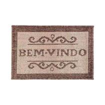 Capacho J Serrano Bem-Vindo Econature 40x60cm Marrom