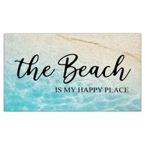 Capacho Jvpke Coastal Beach 43x30 cm PVC antiderrapante Capacho Jvpke Coastal Beach 43x30 cm PVC antiderrapante