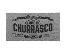 Capacho Kapazi Vinil CLUBE DO CHURRASCO 40CM X 75CM Capacho Kapazi Vinil CLUBE DO CHURRASCO 40CM X 75CM