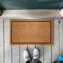 Capacho Liso Com Contorno - Fibra Natural De Coco (70 X 40)