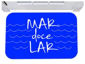 Capacho mar doce lar tapete para porta 40x60 marinheiro