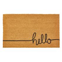 Capacho MDesign retangular de borracha de coco 22x36cm natural/preto Capacho MDesign retangular de borracha de coco 22x36cm natural/preto