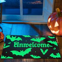 Capacho Nuanchu 43x69cm Halloween Glow in Dark Bat