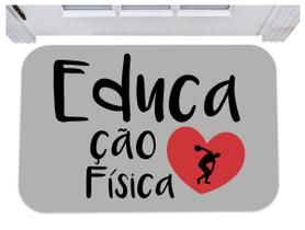 Capacho para porta educação física personal treiner tapete