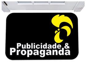 Capacho para porta publicidade e propaganda tapete 40x60