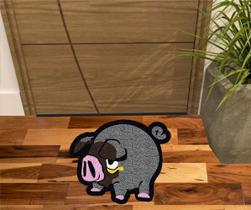 Capacho Personalizado Porquinho Formato