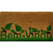 Capacho porta De Coco Retangular Vizapi Natural 33X60Cm Garden Bem_Vindo Capacho porta De Coco Retangular Vizapi Natural 33X60Cm Garden Bem_Vindo