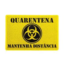 Capacho Quarentena Mantenha Distância Decoração Criativa Capacho Quarentena Mantenha Distância Decoração Criativa