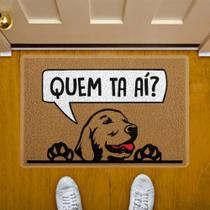 Capacho Quem tá aí Cachorro Golden Capacho Quem tá aí Cachorro Golden