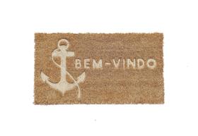 Capacho Retangular Fibra De Coco Base Pvc 60X33Cm - Komeco G