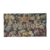 Capacho Retangular Fibra De Coco Base PVC 60x33cm - Komeco Capacho Retangular Fibra De Coco Base PVC 60x33cm - Komeco