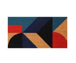 Capacho Retangular Fibra De Coco Base PVC 60x33cm - Komeco