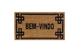Capacho Retangular Fibra De Coco Base PVC 60x33cm - Komeco