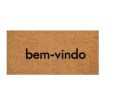 Capacho Retangular Fibra De Coco Base PVC 70x33cm - Komeco Bem-Vindo