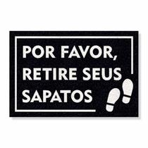 Capacho retire seus sapatos cores:preto Capacho retire seus sapatos cores:preto