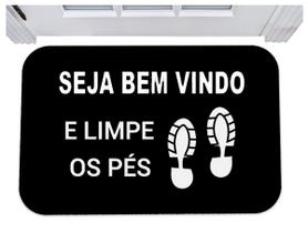 Capacho seja bem vindo e limpe os pés tapete para porta