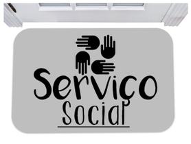 Capacho serviço social tapete para entrada 40x60
