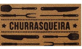 Capacho Tapete 40 X 75cm Kapazi Divertido Churrasco