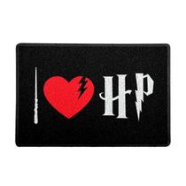 Capacho Tapete Decorativo Geek I Love HP Harry Potter