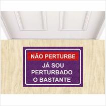 Capacho Tapete Decorativo Não perturbe Antiderrapante.