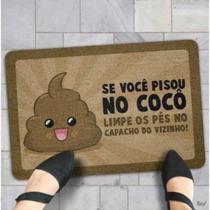 Capacho Tapete Em Vinil Dr. Pepper Pisou No Cocô - 60 X 40