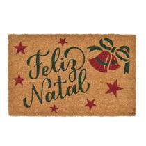 Capacho Tapete Feliz Natal Fibra de Coco 60x40cm Decoracao Natalina Premium Enfeite Capacho Tapete Feliz Natal Fibra de Coco 60x40cm Decoracao Natalina Premium Enfeite