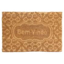 Capacho Tapete Fibra De Coco Bem Vindo Arabesco Tuut 40X60 Capacho Tapete Fibra De Coco Bem Vindo Arabesco Tuut 40X60