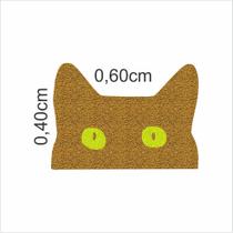 Capacho tapete personalizado rosto do gato