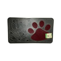 Capacho Tapete PVC Vinil Pegadas Patinha Pets Gato Cachorro Wipe Your Paws Para Porta de Entrada