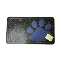 Capacho Tapete PVC Vinil Pegadas Patinha Pets Gato Cachorro Wipe Your Paws Para Porta de Entrada