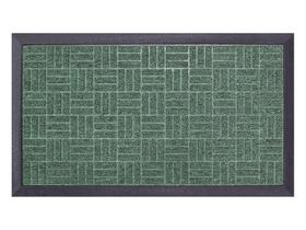 Capacho Textura Quadriculada Com Borda Fenice Verde 69X39Cm - Uzoo